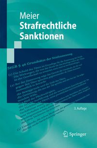 Produktbild: Strafrechtliche Sanktionen