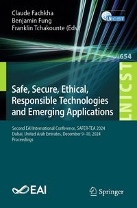 Produktbild: Safe, Secure, Ethical, Responsible Technologies and Emerging Applications