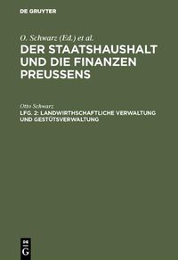 Produktbild: Landwirthschaftliche Verwaltung und Gest&uuml;tsverwaltung