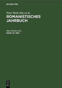 Produktbild: Romanistisches Jahrbuch / 1994