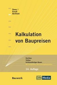 Produktbild: Kalkulation von Baupreisen