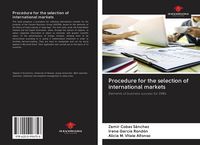Produktbild: Procedure for the selection of international markets