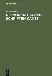 Produktbild: Die vorkritischen Schriften Kants