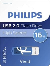Produktbild: Philips VIVID USB-Stick 16 GB Blau FM16FD05B/00 USB-A (USB 2.0)