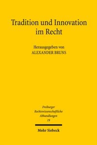 Produktbild: Tradition und Innovation im Recht