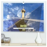 Produktbild: Berlin &ndash; Ikonen in Mehrfachbelichtung (hochwertiger Premium Wandkalender 2026 DIN A2 quer), Kunstdruck in Hochglanz