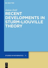 Produktbild: Recent Developments in Sturm-Liouville Theory