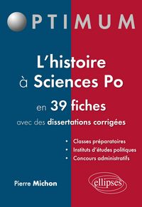 Produktbild: L'histoire &agrave; Sciences po en 39 fiches (et dissertations corrig&eacute;es)