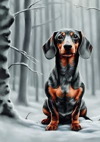 Produktbild: Notizbuch mit Dackel Hund Notizheft Geschenkbuch mit 55 Zitaten Leben und Hundeliebe Lustiges Geschenk zum Wichteln Weihnachten Dachshund Dackelfans