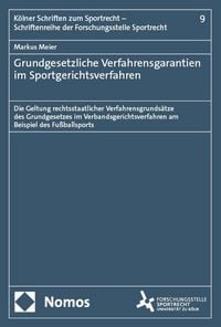 Produktbild: Grundgesetzliche Verfahrensgarantien im Sportgerichtsverfahren