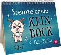 Produktbild: Mini-Kalender 2027: Sternzeichen Keinbock (1.1. -31.12.)