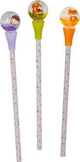 Produktbild: Bleistift m. Schneekugel-Topper - Wintertiere ..., sort.i.D.