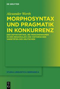 Produktbild: Morphosyntax und Pragmatik in Konkurrenz
