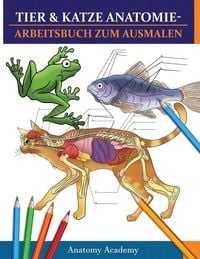 Produktbild: Tier & Katze Anatomie-Arbeitsbuch zum Ausmalen