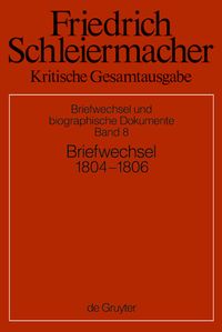 Produktbild: Briefwechsel 1804-1806