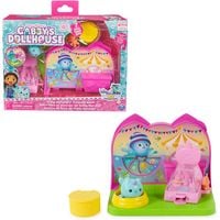 Produktbild: Gabby's Dollhouse Deluxe Room Spielset, Fest-Raum mit K&auml;tzchen Narwal (engl. Kitty Narwhale), M&ouml;belst&uuml;cken und thematischem Zubeh&ouml;r
