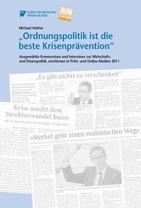 Produktbild: "Ordnungspolitik ist die beste Krisenpr&auml;vention"