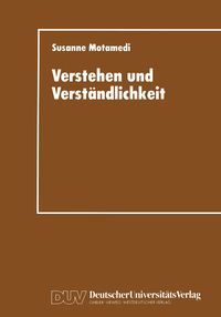 Produktbild: Verstehen und Verst&auml;ndlichkeit