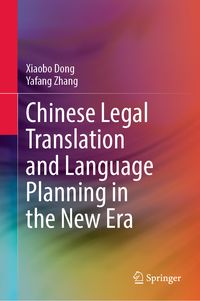 Produktbild: Chinese Legal Translation and Language Planning in the New Era
