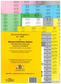 Produktbild: D&uuml;rckheimRegister&reg; STEUERRICHTLINIEN OHNE Stichworte, Wichtige Gesetze und &sect;&sect;,