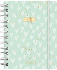 Produktbild: Sch&uuml;lerkalender 2026/2027 "Hearts" | A6, Kunststoff