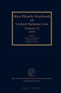 Produktbild: Max Planck Yearbook of United Nations Law, Volume 19 (2015)