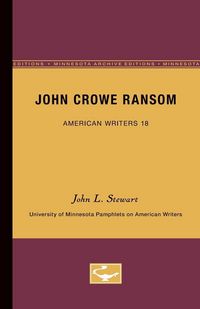 Produktbild: John Crowe Ransom - American Writers 18