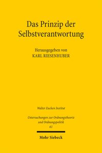 Produktbild: Das Prinzip der Selbstverantwortung