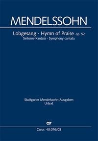 Bild vom Artikel Lobgesang (Klavierauszug) vom Autor Felix Mendelssohn Bartholdy