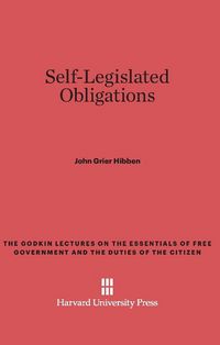 Produktbild: Self-Legislated Obligations