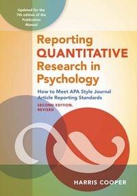 Produktbild: Reporting Quantitative Research in Psychology