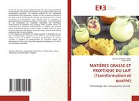 Produktbild: MATI&Egrave;RES GRASSE ET PROT&Eacute;IQUE DU LAIT (Transformation et qualit&eacute;)