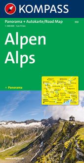 Alpen 1 : 500 000. Autokarte mit Panorama Kompass-Karten GmbH