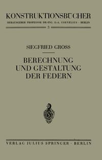Produktbild: Berechnung und Gestaltung der Federn