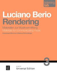 Produktbild: Wimmer, C: Luciano Berio: Rendering