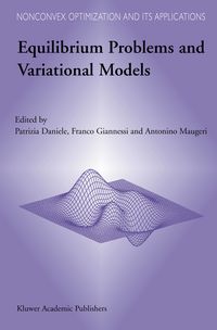 Produktbild: Equilibrium Problems and Variational Models