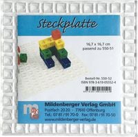 Produktbild: Mathematik. Arbeitsmaterial zu den Ausgaben B, BW, N, NW / Arbeitsmittel f&uuml;r Sch&uuml;ler  Steckplatte Block-Basis f&uuml;r das Zehnersystem