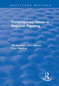 Produktbild: Contemporary Issues in Regional Planning