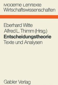 Produktbild: Entscheidungstheorie
