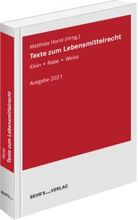 Produktbild: Texte zum Lebensmittelrecht