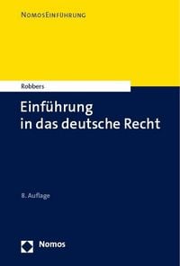 Produktbild: Einf&uuml;hrung in das deutsche Recht