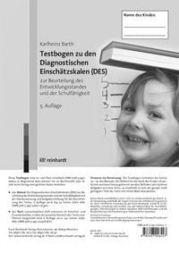 Produktbild: Testbogen zu den Diagnostischen Einsch&auml;tzskalen (DES) zur Beurteilung des Entwicklungsstandes und der Schulf&auml;higkeit
