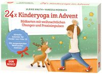 Produktbild: 24 x Kinderyoga im Advent. Bildkarten mit weihnachtlichen &Uuml;bungen und Praxisimpulsen