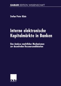 Produktbild: Interne elektronische Kapitalm&auml;rkte in Banken