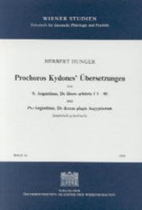 Produktbild: Prochoros Kydones' &Uuml;bersetzungen