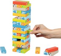 Produktbild: Geschicklichkeitsspiel Wackelturm mit Tiermotiven