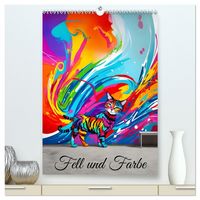 Produktbild: Fell und Farbe (hochwertiger Premium Wandkalender 2026 DIN A2 hoch), Kunstdruck in Hochglanz