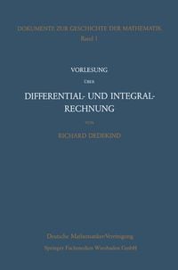 Produktbild: Vorlesung &uuml;ber Differential- und Integralrechnung 1861/62