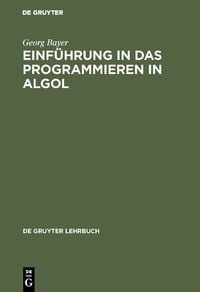 Produktbild: Einf&uuml;hrung in das Programmieren in Algol