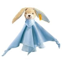 Produktbild: Steiff 237478 - Hoppel Hase Schmusetuch, blau, Pl&uuml;sch/Baumwolle, 28 cm
